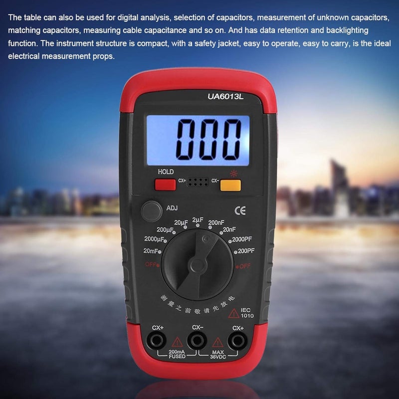 KIKYO Digital Capacitor Meter Tester, LCD Display Digital Capacitor Meter Tester 6013L - Image 4